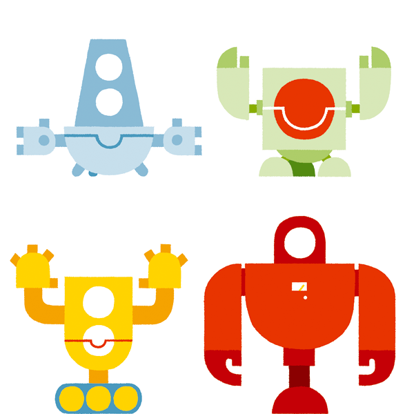 robot maakt vrienden