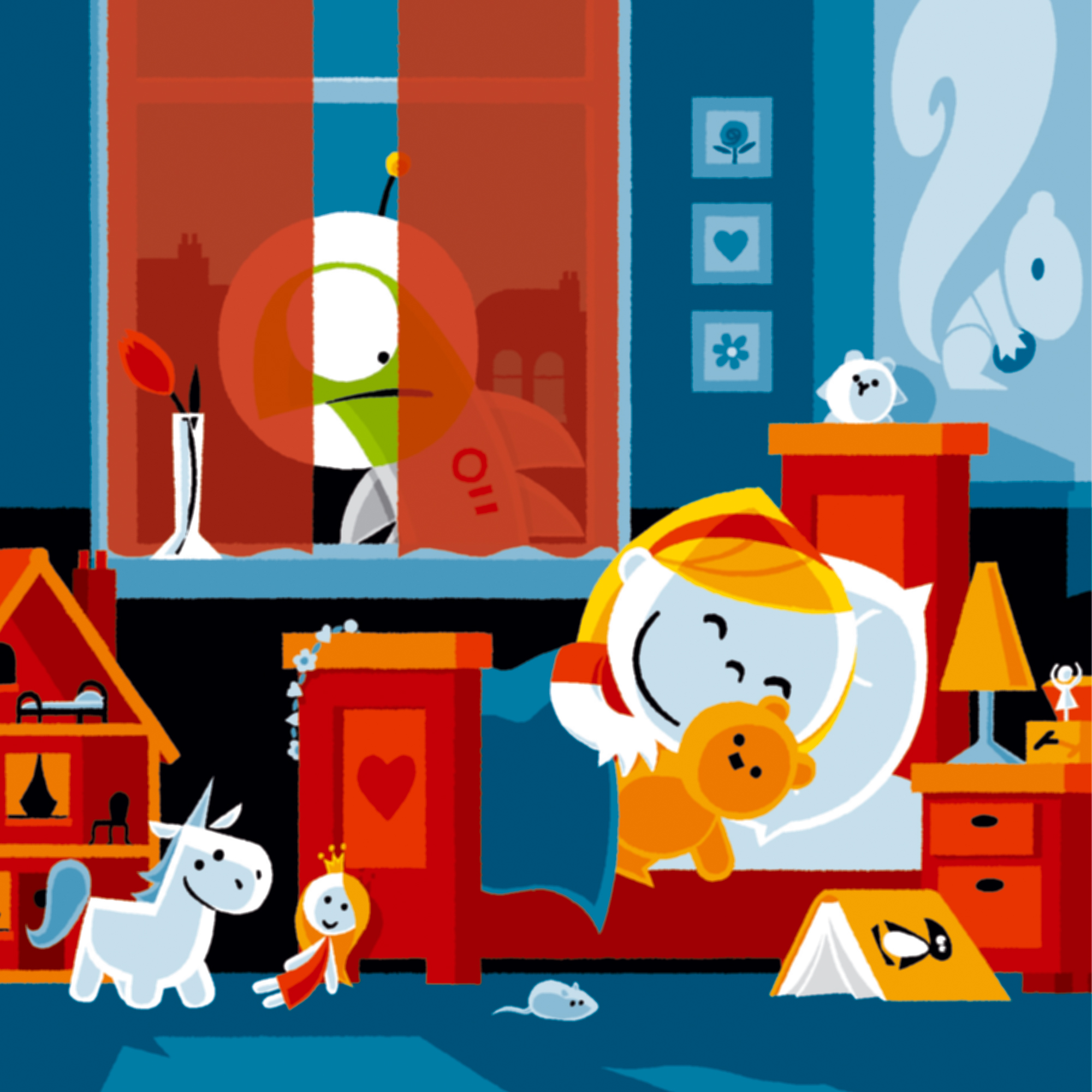 alien slaapkamer